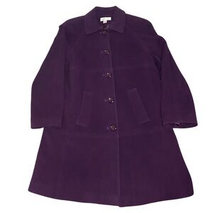Preston and York Wool Blend Women's Purple Coat Size 12